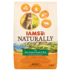 Iams Naturally New Zealand Lamb & Rice Adult Cat Food